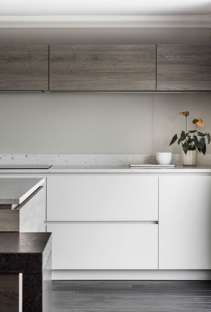 Matte Handleless Kitchen Design