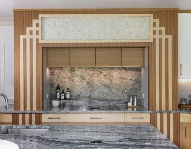 Art Deco wood kitchen