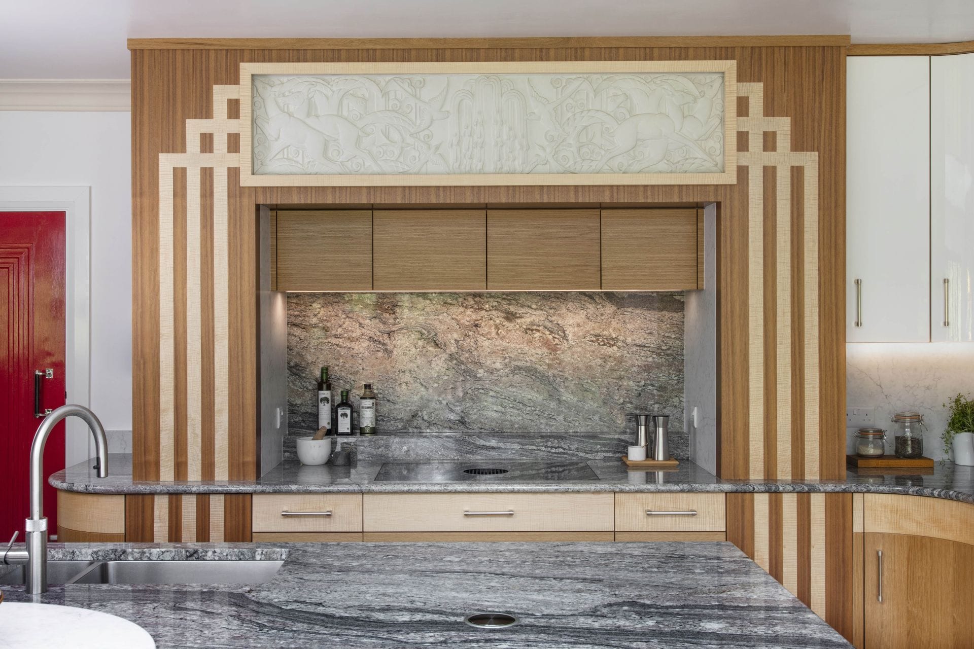 Art Deco wood kitchen