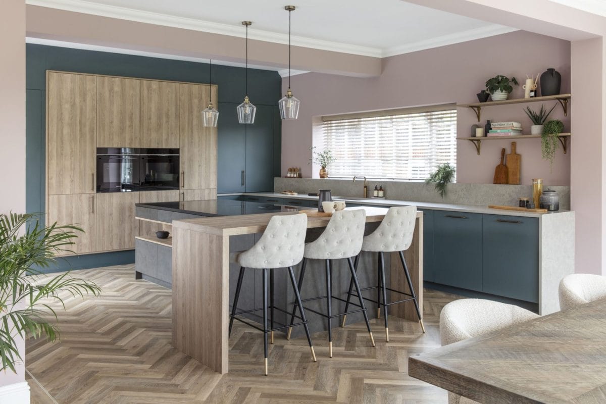 Deep Green Luxe modern kitchen