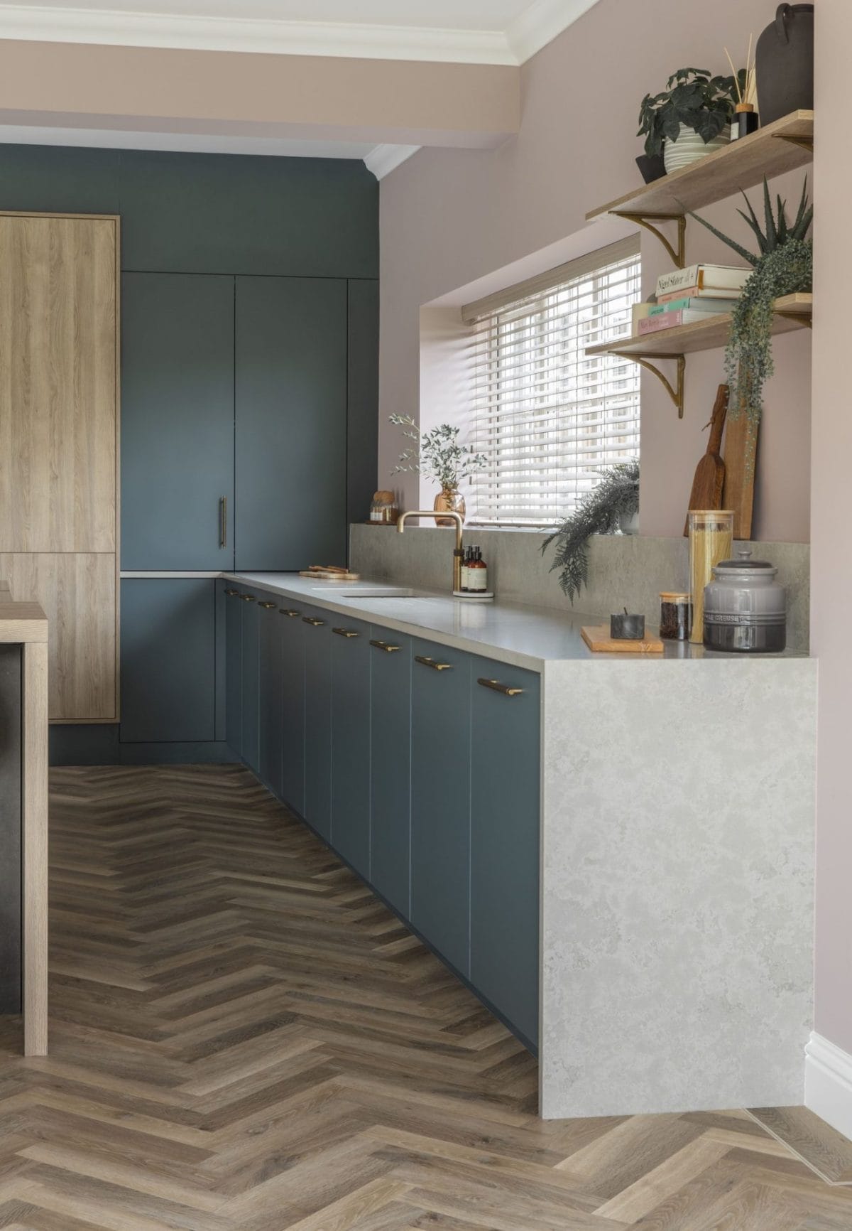 Deep Green Luxe modern kitchen