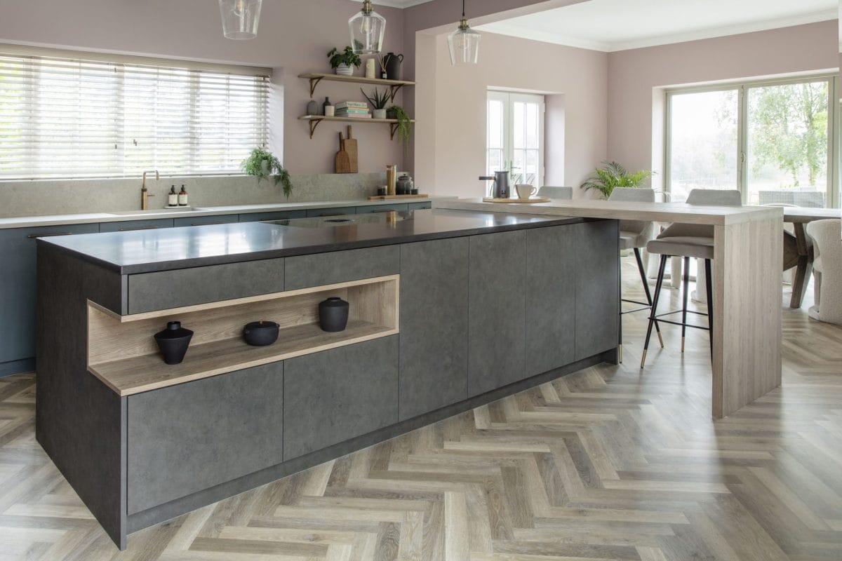 Deep Green Luxe modern kitchen