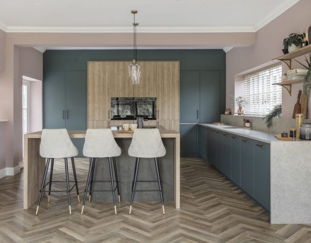 Deep Green Luxe modern kitchen